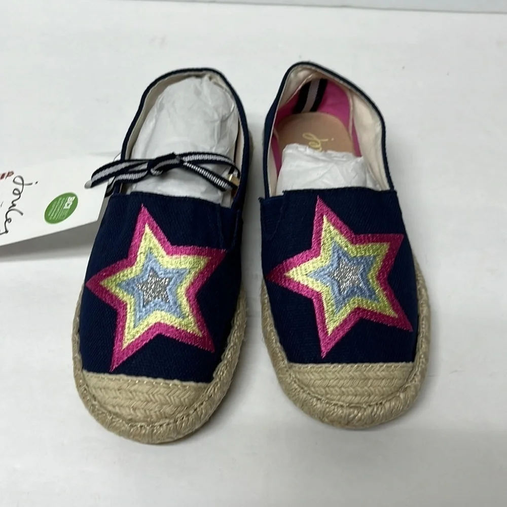JOULES girls, espadrille, boat shoe multi star little kid size 11